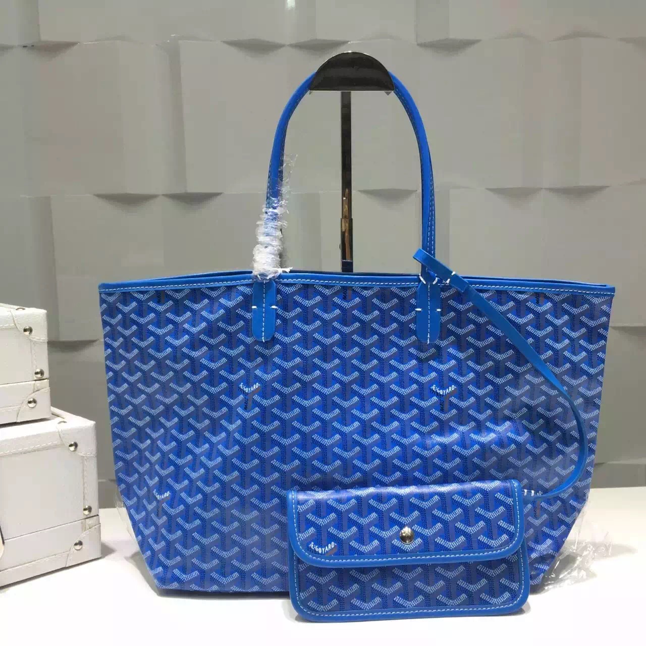 Goyard saint louis shoping bag in Blue-GY50015