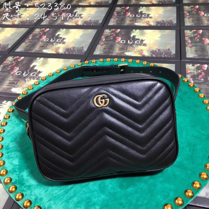 Gucci GG Marmont matelassé belt bag-523380-GU50643