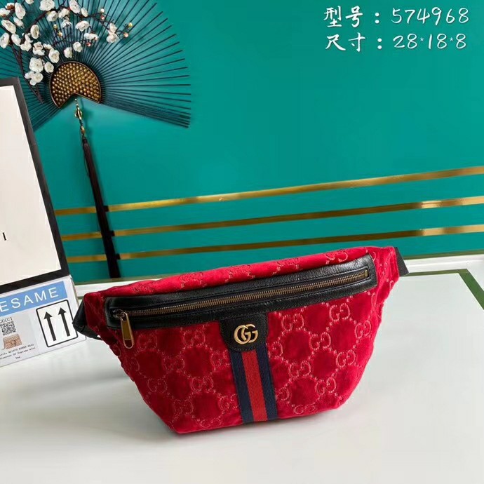 Gucci Velvet belt bag-574968-GU51009