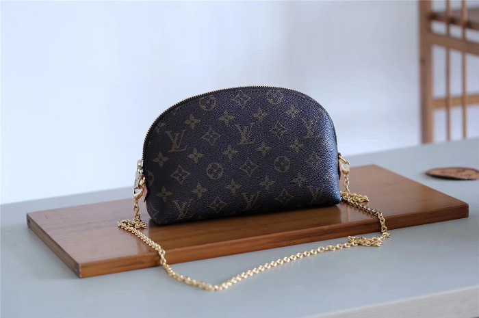 LV monogram cosmetic pouch gm with chain-M47353-LV51099