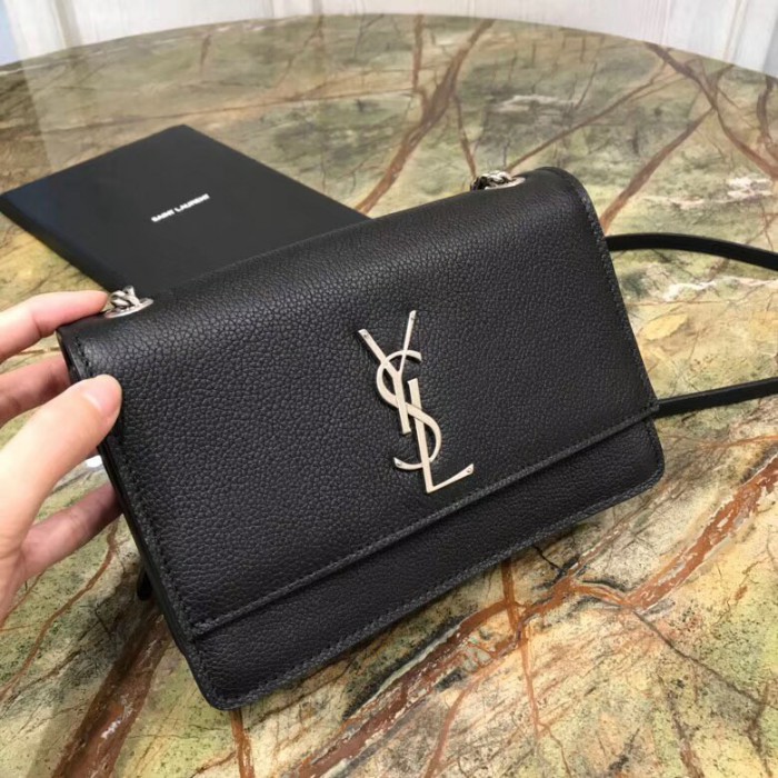 Yves saint Laurent Sunset bag in Grain leather-YSL50128