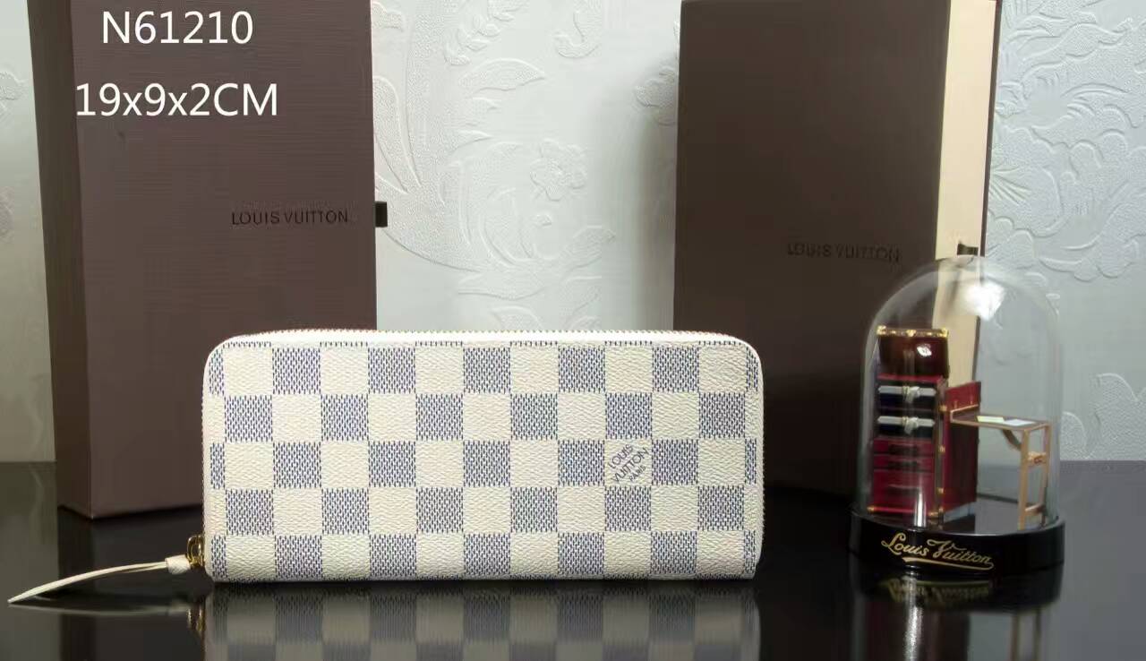 Louis vuitton Damier Azur clemence-wallet-N61210-LV50461