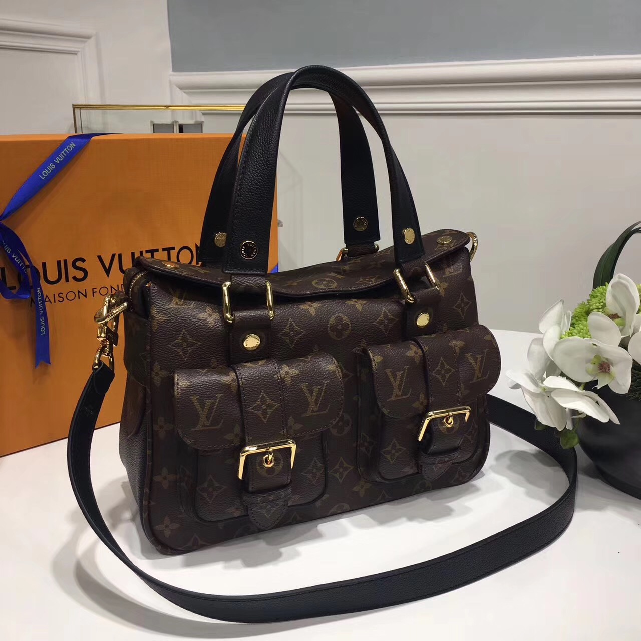 Louis vuitton monogram manhattan bag-M43482-LV50704